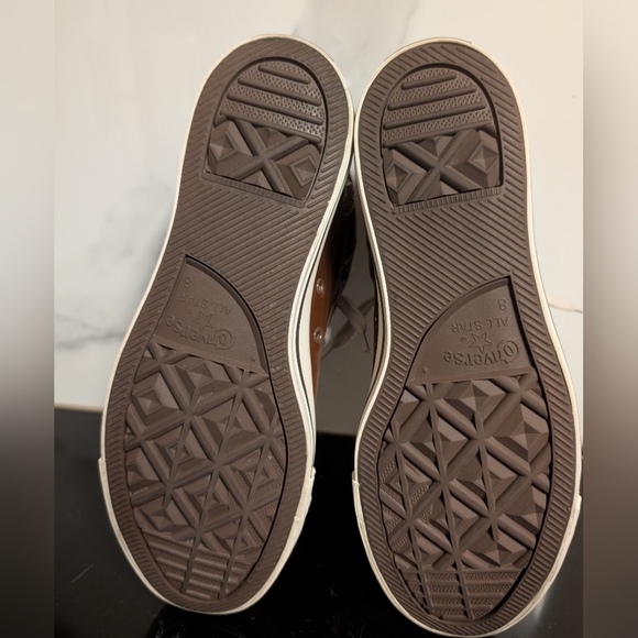 Chuck Taylor All Star Street Mid 'Pinecone’ Leather Sneakers Size 8 MSRP $160 - Picture 10 of 10